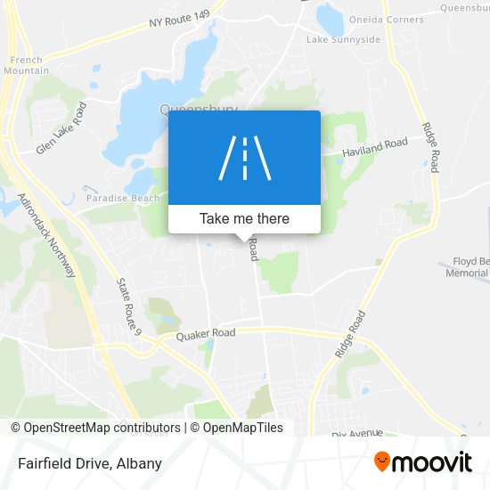 Fairfield Drive map