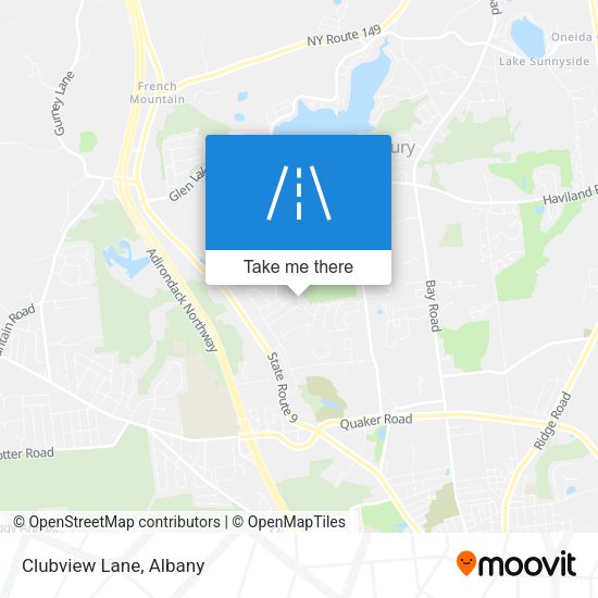 Mapa de Clubview Lane