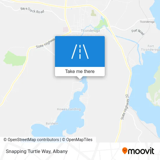 Snapping Turtle Way map