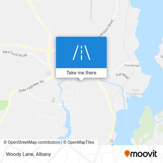 Woody Lane map