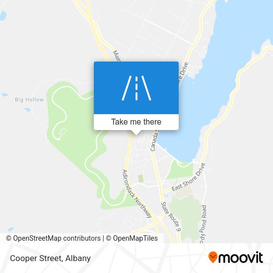 Mapa de Cooper Street