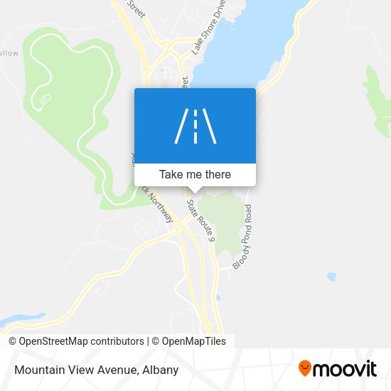 Mapa de Mountain View Avenue