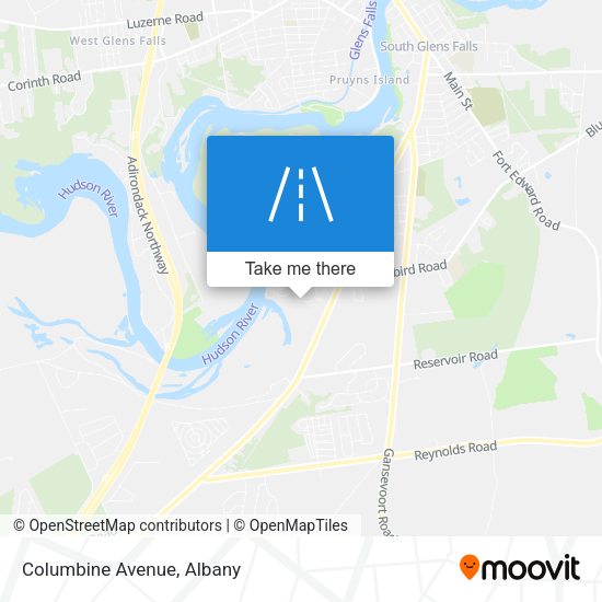 Mapa de Columbine Avenue