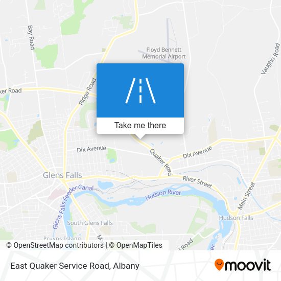 East Quaker Service Road map