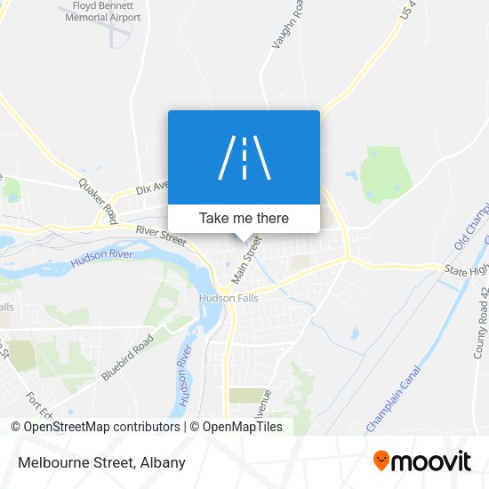 Melbourne Street map