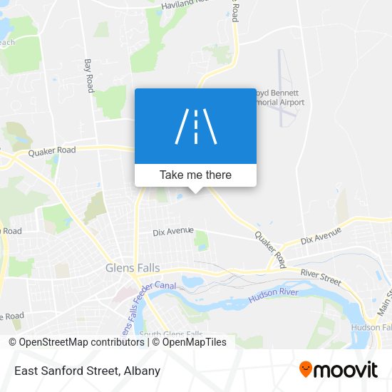 East Sanford Street map