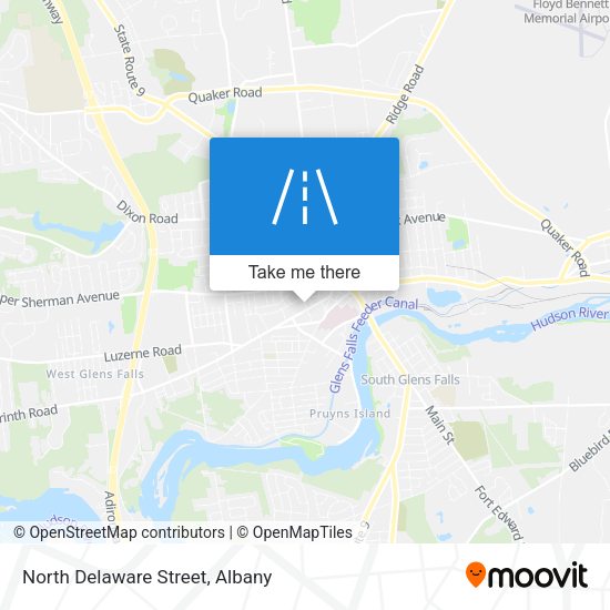 Mapa de North Delaware Street