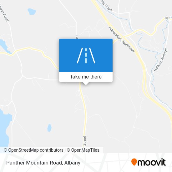Panther Mountain Road map