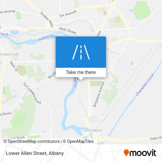 Mapa de Lower Allen Street