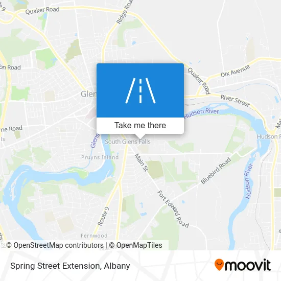 Spring Street Extension map