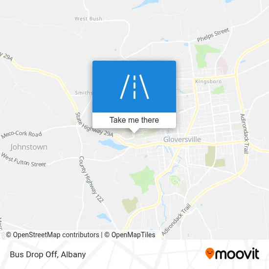 Bus Drop Off map