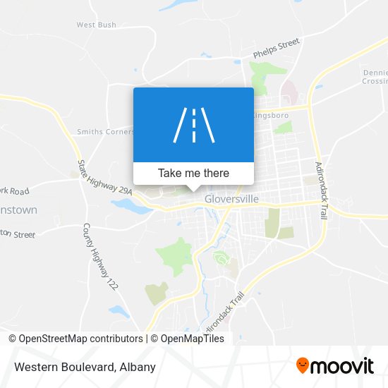 Mapa de Western Boulevard