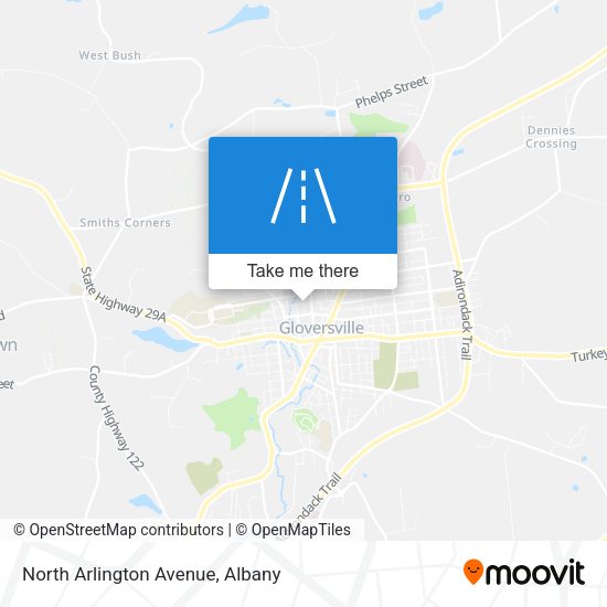 Mapa de North Arlington Avenue