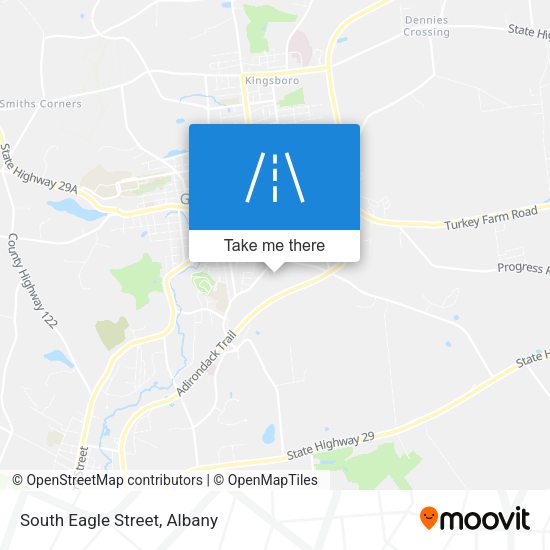 South Eagle Street map