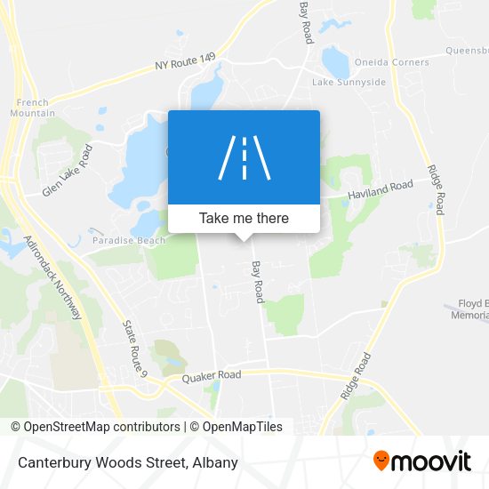 Canterbury Woods Street map