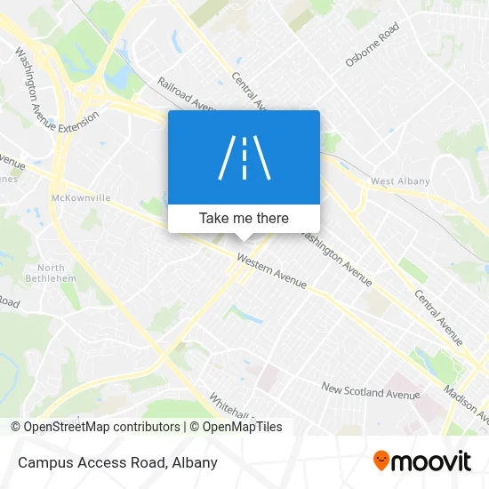 Campus Access Road map