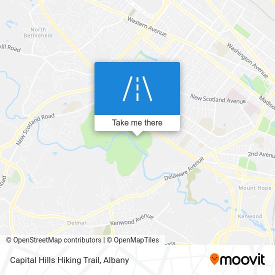 Capital Hills Hiking Trail map