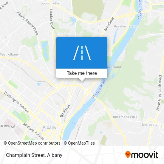 Champlain Street map