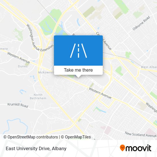 East University Drive map