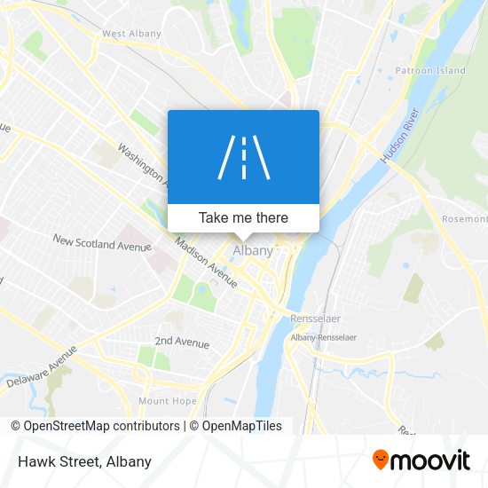 Hawk Street map