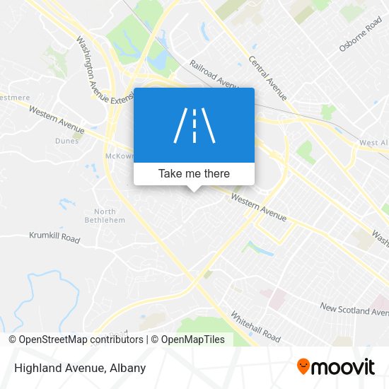 Mapa de Highland Avenue