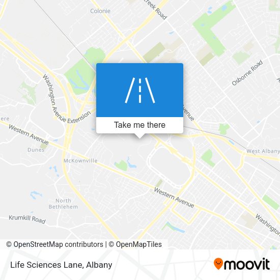 Mapa de Life Sciences Lane