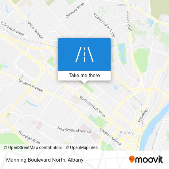 Manning Boulevard North map