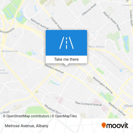 Mapa de Melrose Avenue
