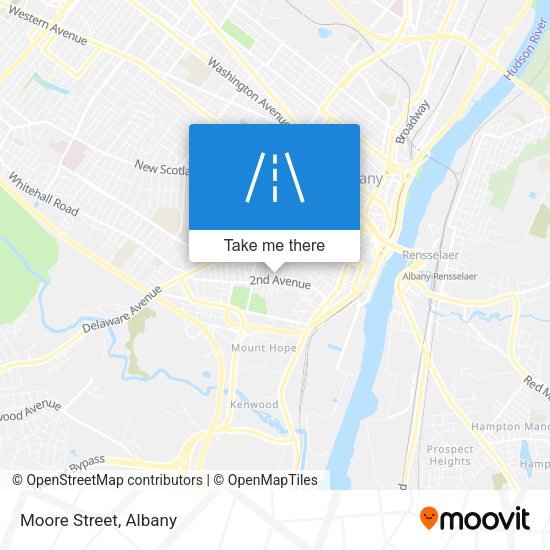 Mapa de Moore Street