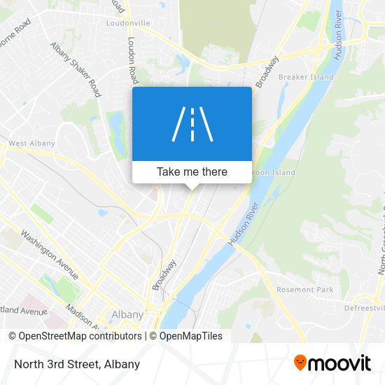 Mapa de North 3rd Street