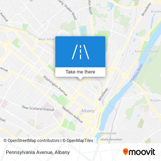 Mapa de Pennsylvania Avenue