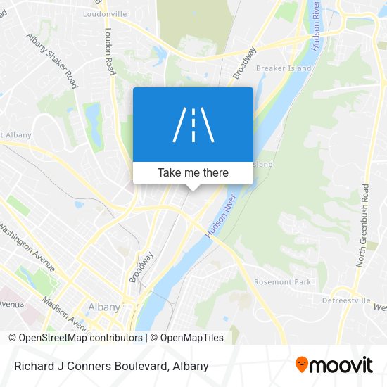 Richard J Conners Boulevard map