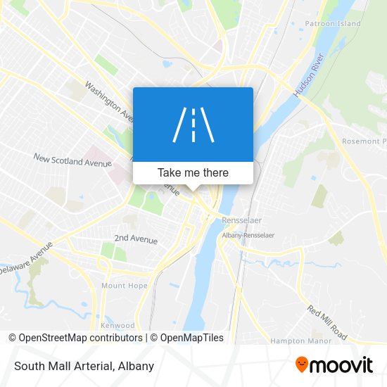 South Mall Arterial map