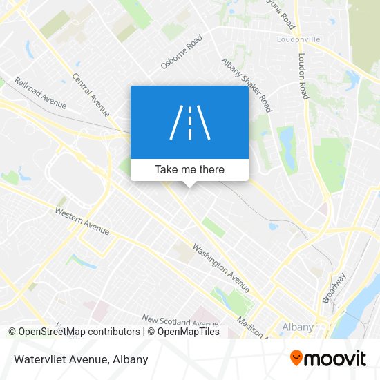 Mapa de Watervliet Avenue