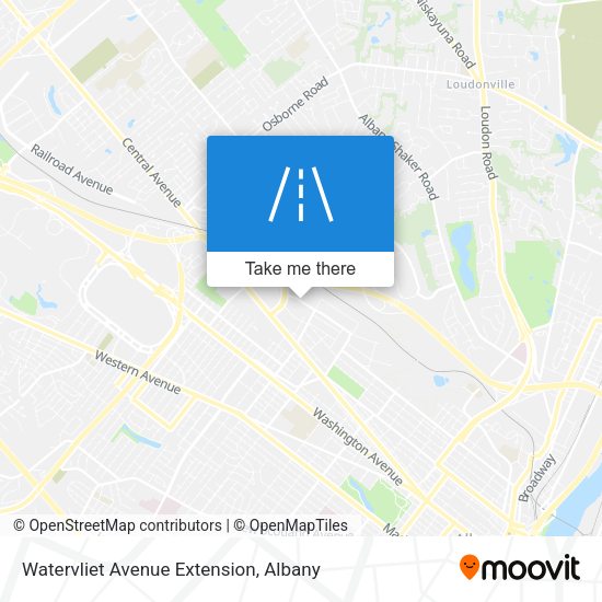 Mapa de Watervliet Avenue Extension