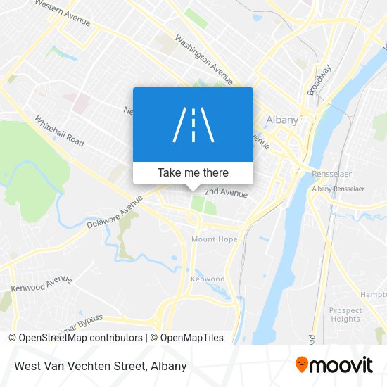 West Van Vechten Street map
