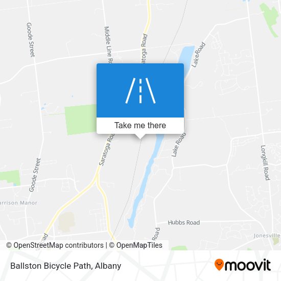 Mapa de Ballston Bicycle Path