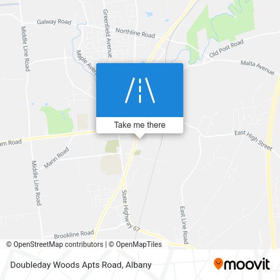 Doubleday Woods Apts Road map