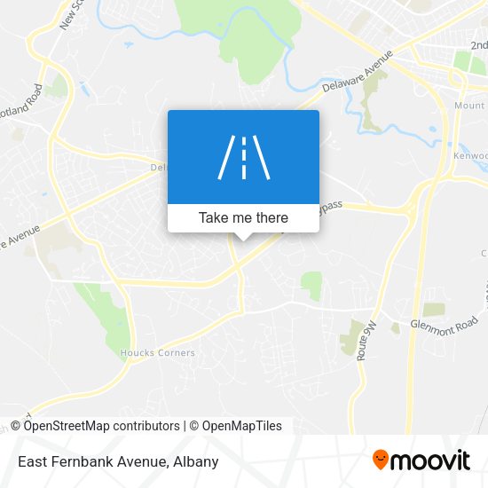 East Fernbank Avenue map