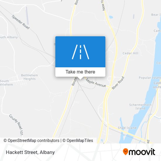 Mapa de Hackett Street