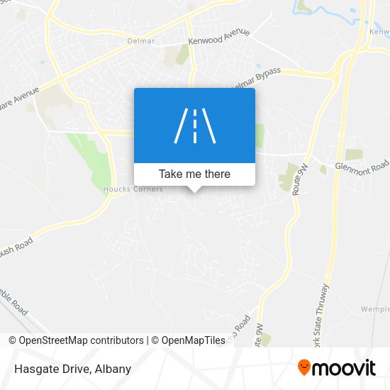 Hasgate Drive map