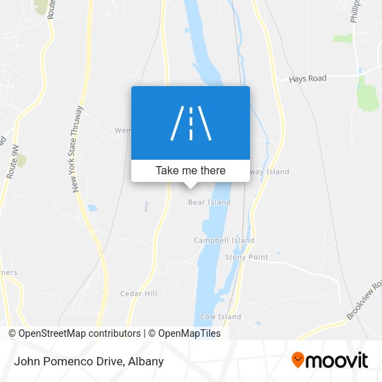 Mapa de John Pomenco Drive