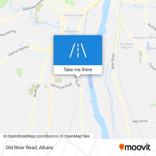 Mapa de Old River Road