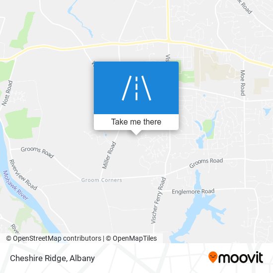 Cheshire Ridge map