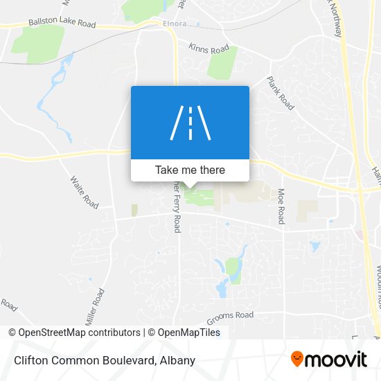 Clifton Common Boulevard map