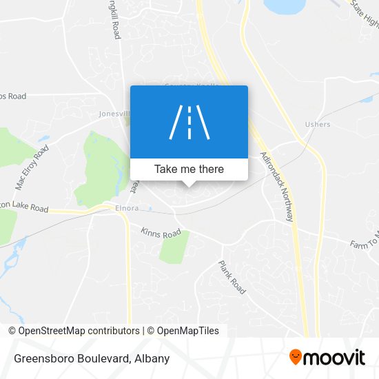 Greensboro Boulevard map