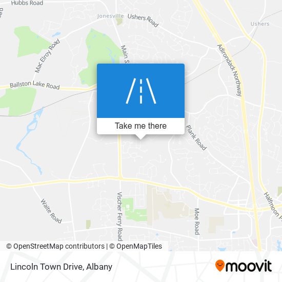 Lincoln Town Drive map