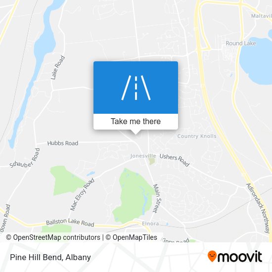 Mapa de Pine Hill Bend