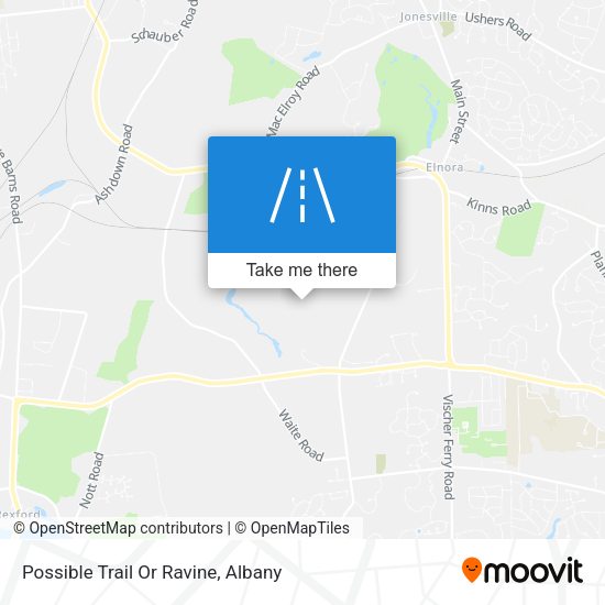 Possible Trail Or Ravine map