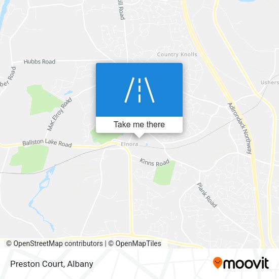 Mapa de Preston Court
